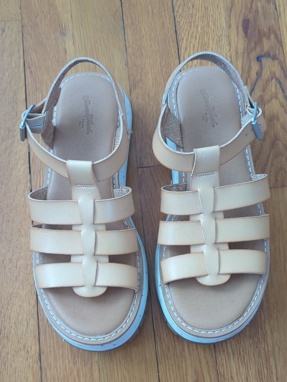 Tan Strappy Sandals Size 8